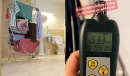 Why you should NEVER dry your clothes indoors