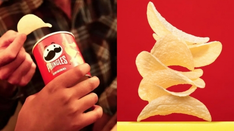People are now knowing how to eat Pringles in correct way