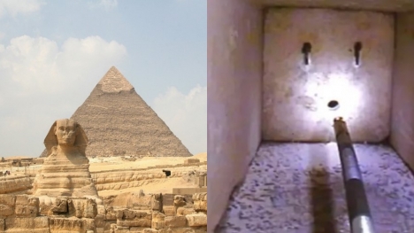 Archeologists first unlocked mysterious doors in Great Pyramid of Giza