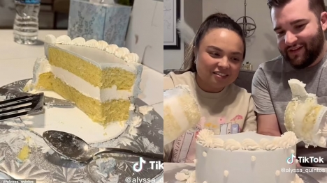 'Couple's gender reveal party ends up in tears after bakery filled cake with WHITE icing