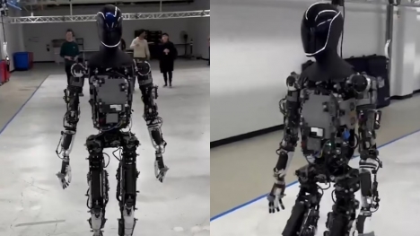 Elon Musk controlled Optimus robot to wander around the factory leaving people concerned 