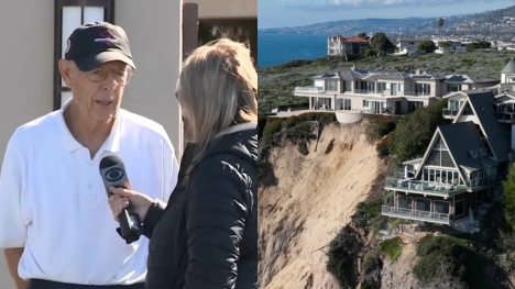 82-year-old doctor living in cliffside mansion refuses to move despite severe warnings it sliding into the ocean 