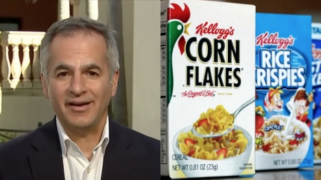 CEO Kellogg's slammed after speaking out that people should eat cereal for dinner to save money