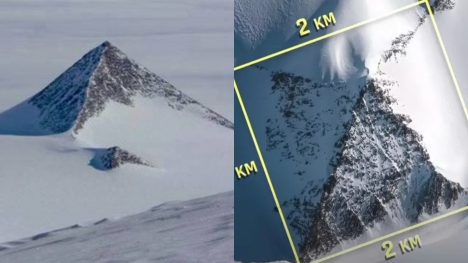Experts discover bizarre 'pyramid' lurking under the ice in Antarctica, raising numerous wild conspiracy theories