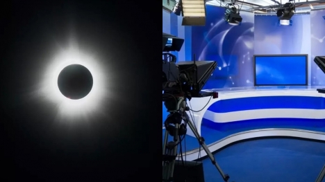 News station suddenly broadcasted man's private part instead of solar eclipse on live TV
