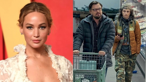 Jennifer Lawrence admits filming with Leonardo DiCaprio and Timothée Chalamet was annoying