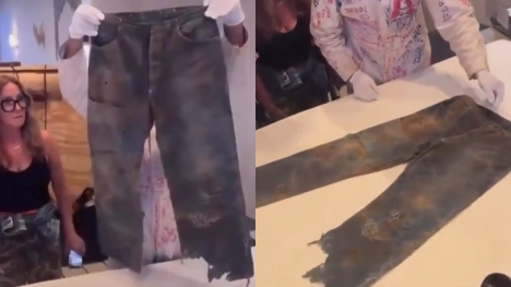 Levi's oldest denim jeans sold for $100,000 at auction surprising people