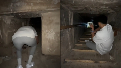 Rare footage inside Egypt pyramids makes people uncomfortable