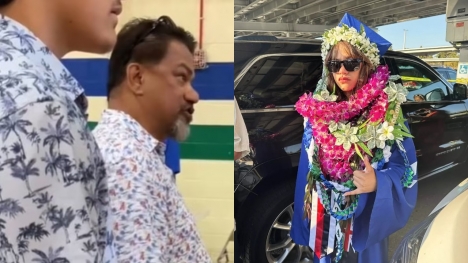 Dad criticizes high school for banning daughter from walking at graduation in traditional Hawaiian lei