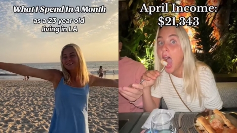 Los Angeles influencer stuns people with spending habits on $21K monthly salary