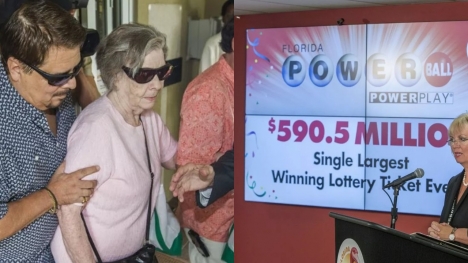 $590M lottery winner sues her son over $10M  for misusing her funds