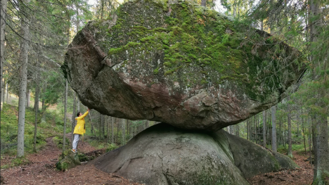 Kummakivi balancing rock: a testament to nature's astonishing feats