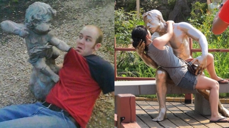Top 23 unique poses with super funny statues