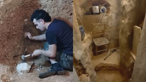 Boy builds underground house after quarrel with parents - the result 8 years later shocks audience