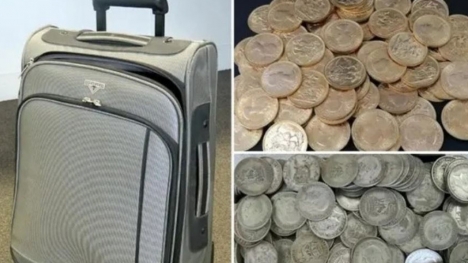 The unexpected windfall: American man's fortuitous find of cash in a second-hand suitcase