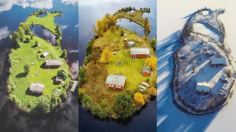 The magic of nature: This small island changes its 'look' with the seasons