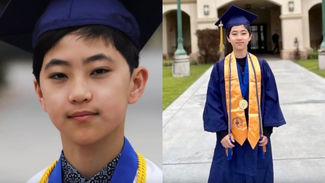 12-year-old boy graduates with 5 associate degrees