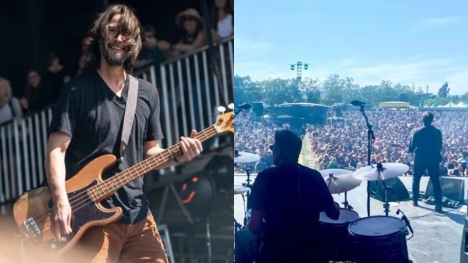 Keanu Reeves Reunites with his band Dogstar for first public show in  more than 20 years