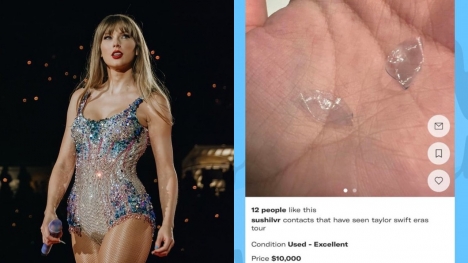 Taylor Swift fan tries to sell dried-up contact lenses for $10,000 to those who have seen Taylor Swift's 'Eras Tour