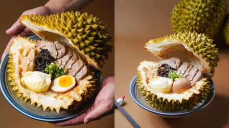 Shop launches the bold and unique durian ramen