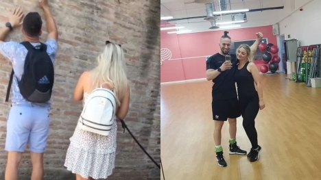 Gym instructor who carved girlfriend's name into Colosseum says he 'didn't know it was old