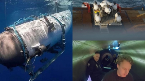 Panicked passengers stuck onboard as Titan submersible spins out of control