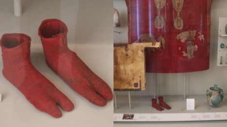 1,600-Year-Old Egyptian socks made for sandals resemble lobster-ish