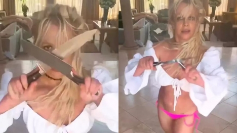 Britney Spears receives welfare check from police after posting video of her dancing KNIVES
