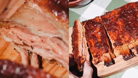 Meat eaters baffled by the World's first plant-based rib rack 