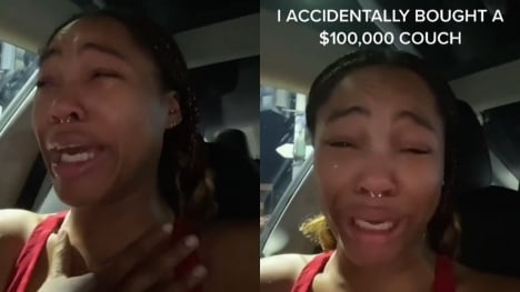 TikTok influencer is slammed after asking followers for MONEY after she 'accidentally' bought a $100,000 couch