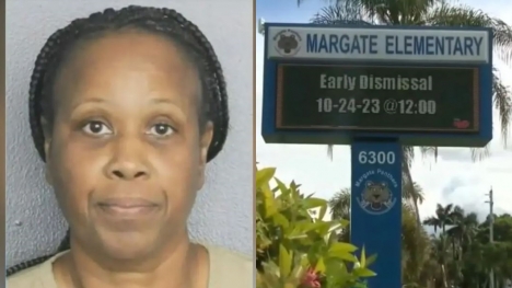 US Teacher arrested after being CAUGHT on surveillance pushing child to the ground for throwing piece of paper