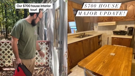 Couple buys an ABANDONED three-bedroom house for just $700 