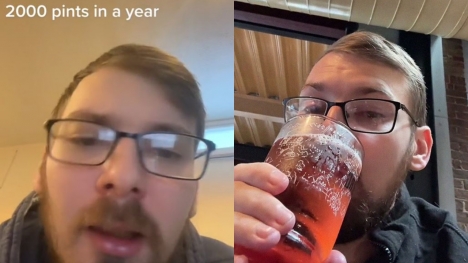 Man raises concern by drinking 2,000 pints in 200 days for a TikTok challenge