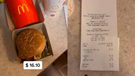 $16 McDonald’s meal leaves fans furious for charging 'crazy' $16 for burger, fries and soda