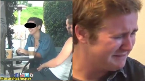 Man breaks down in tears after watching his girlfriend flirt with another guy