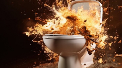 Man sues Dunkin' Donuts as toilet exploded on him