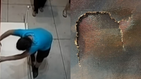 Boy punches hole in $1.5 million painting from the 17th century 