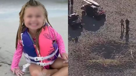 911 call reveals efforts to save girl who died after being buried in sand hole at Florida beach