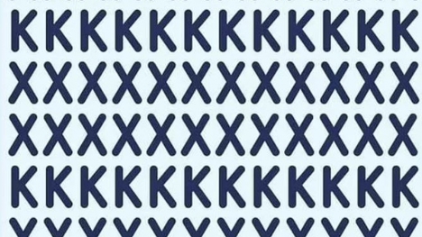 If you can spot the odd letter in this brain teaser in less than 13 seconds, you has a high IQ 