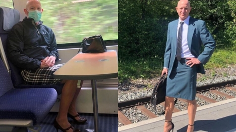 Straight dad proudly wears skirts and heels to prove clothes have no gender