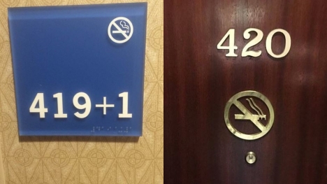 Why many hotels in the world do not have room number 420