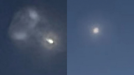 Resident stunned after capturing mysterious sight in the sky 