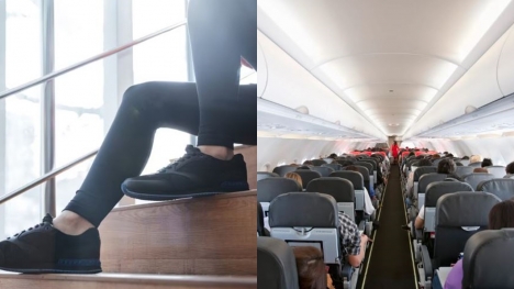 People are just realizing why you should never wear leggings on a plane