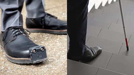 Intelligent shoe helps blind people with ultrasonic sensors to avoid obstacles