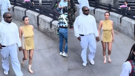 Kanye West wife, Bianca Censori, spotted going barefoot during Disneyland visit