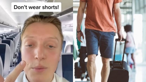 Flight attendants reveal reasons why you should never wear shorts on a plane this summer