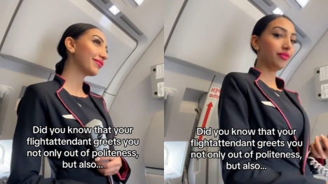 Flight attendant reveals why cabin crew say hello as you board