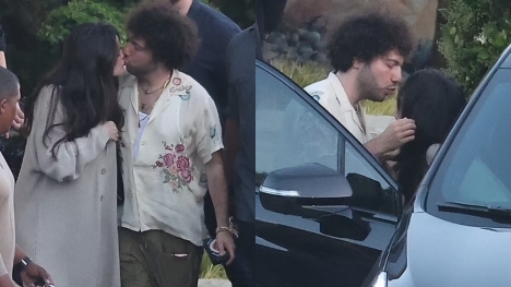Selena Gomez spots sharing a kiss with boyfriend Benny Blanco during their date 