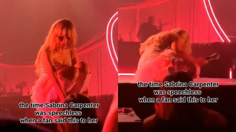 Sabrina Carpenter stunned by fan's shocking revelation during concert 