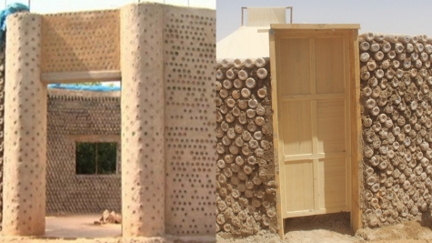 Nigerians turn plastic bottles into earthquake-proof homes stronger than bricks